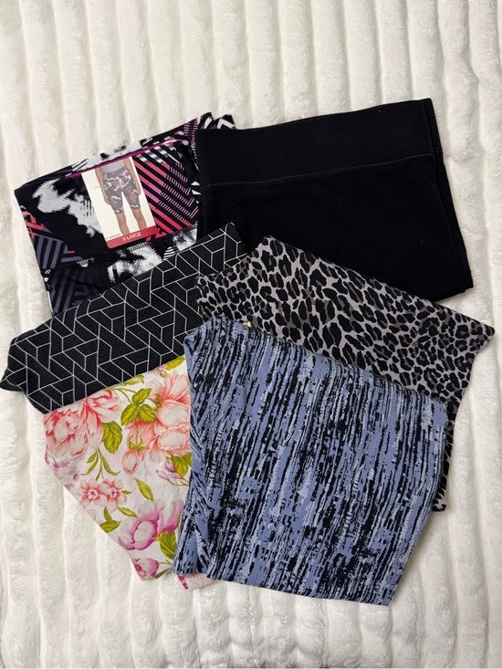 Mix It Pants - Mix It Women's Assorted Active Leggings — Black, Gray, Blue, Pink Floral